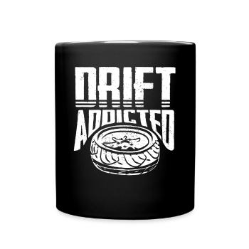 Driften, Autotyp, Autoliebhaber, Autotuning - Tasse einfarbig - Schwarz - Vorne