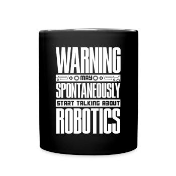 Robotik, Robotikingenieur - Tasse einfarbig - Schwarz - Vorne