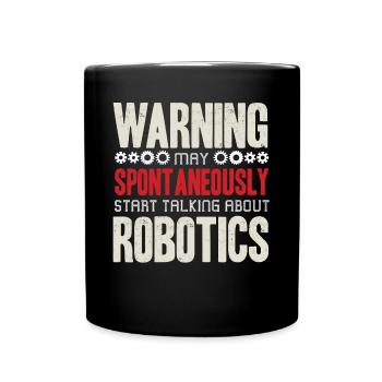 Robotik, Robotikingenieur - Tasse einfarbig - Schwarz - Vorne