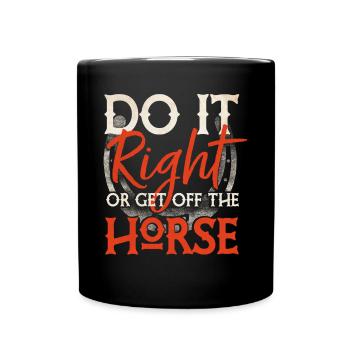 Rodeo, Western horse riding, horse lovers - Full Colour Mug - black - Front