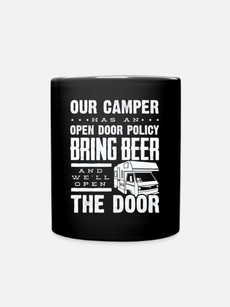 Camping-car, Camping-car, Camping camping-car - Mug uni - noir