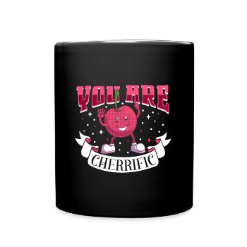 You are cherrific - Kirsch - Tasse einfarbig - Schwarz - Vorne