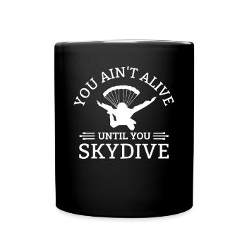 Parachutisme, Parachutisme - Mug uni - noir - Devant