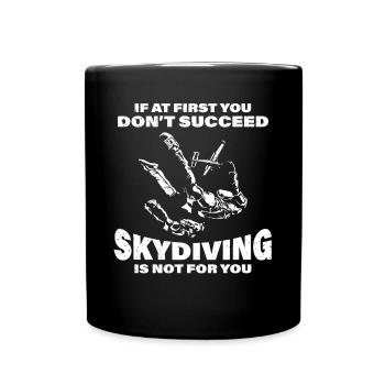 Parachutisme, Parachutisme - Mug uni - noir - Devant
