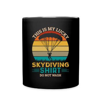 Parachutisme, Parachutisme - Mug uni - noir - Devant