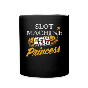 Slot Machine, Gambling, Slot Machine - Full Colour Mug - black - Front