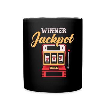 Slot Machine, Gambling, Slot Machine - Full Colour Mug - black - Front