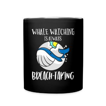 Observation des baleines, biologie marine, sciences de la mer - Mug uni - noir - Devant