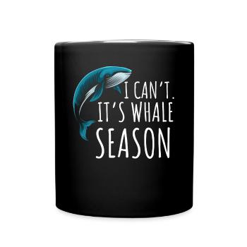 Walbeobachtung, Meeresbiologie, Meereswissenschaft - Tasse einfarbig - Schwarz - Vorne