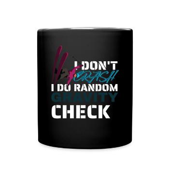 Je ne plante pas, je fais aléatoire - Mug uni - noir - Devant