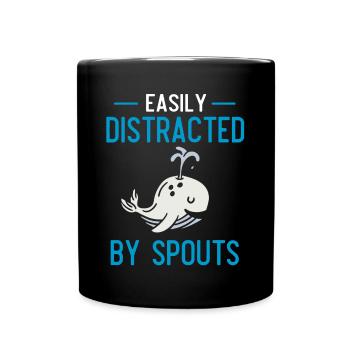 Baleines, baleines, observation des baleines, observation des baleines - Mug uni - noir - Devant