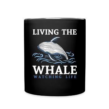 Baleines, baleines, observation des baleines, observation des baleines - Mug uni - noir - Devant