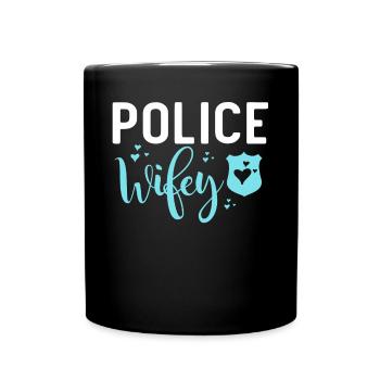 Costume de policier - Mug uni - noir - Devant
