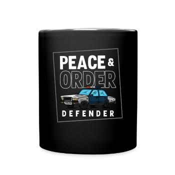 Costume de policier - Mug uni - noir - Devant