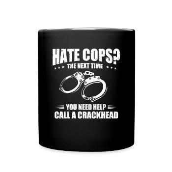 Costume de policier - Mug uni - noir - Devant