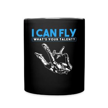 Skydiving, Skydiving - Full Colour Mug - black - Front