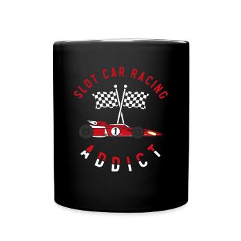 Slot Car Racing - Full Colour Mug - black - Front