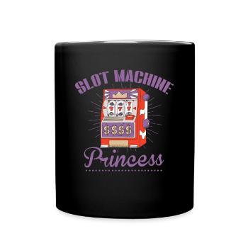 Slot machine, Player, Gambling - Full Colour Mug - black - Front