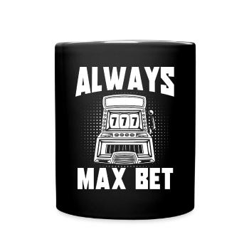 Slot machine, Player, Gambling - Full Colour Mug - black - Front