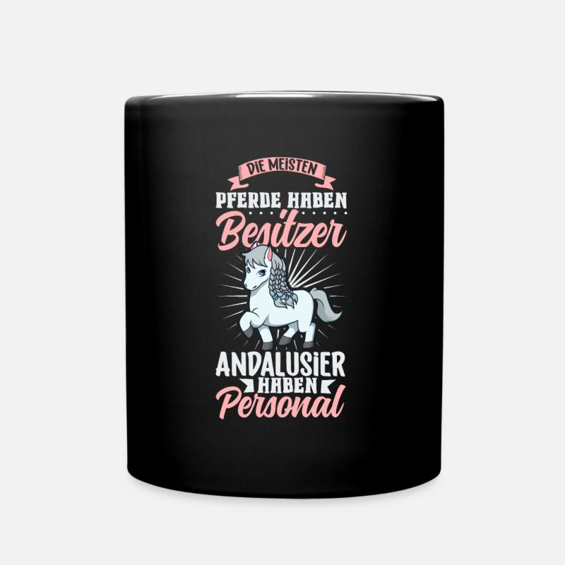 Die meisten Pferde haben Besitzer - Andalusier - Tasse einfarbig - Schwarz