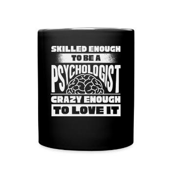 Psychologue, psychiatre, psychanalyste - Mug uni - noir - Devant