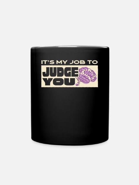 Psychologe, Psychiater, Psychoanalytiker - Tasse einfarbig - Schwarz