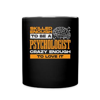 Psychologue, psychiatre, psychanalyste - Mug uni - noir - Devant