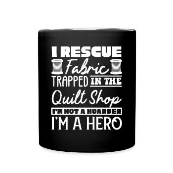 Quilting, tricot, machines à coudre, couture - Mug uni - noir - Devant