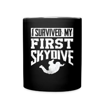 Parachutisme, Parachutisme - Mug uni - noir - Devant
