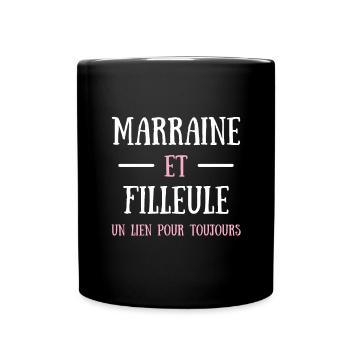 Marraine et filleule lien humoristique idée cadeau - Mug uni - noir - Devant