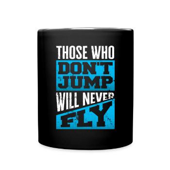 Parachutisme, Parachutisme - Mug uni - noir - Devant