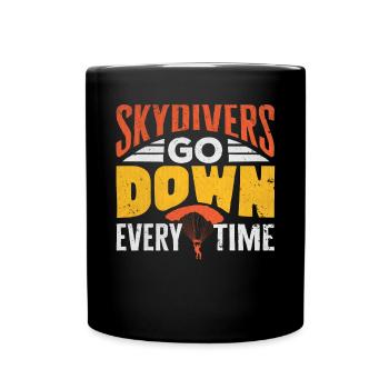 Parachutisme, Parachutisme - Mug uni - noir - Devant