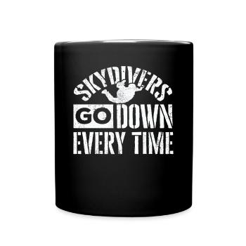 Parachutisme, Parachutisme - Mug uni - noir - Devant