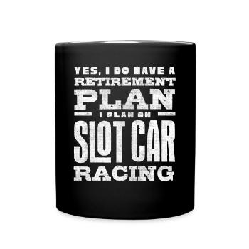 Slot Car Racing, Petrolhead, Car Enthusiast - Full Colour Mug - black - Front