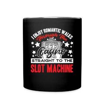 Slot Machine, Slot Machines, Gambling - Full Colour Mug - black - Front