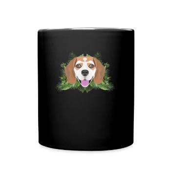 Tropical Beagle - Tasse einfarbig - Schwarz - Vorne