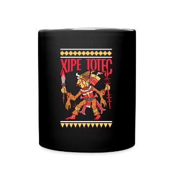 Dieu de la végétation aztèque - Xipe Totec - Mug uni - noir - Devant