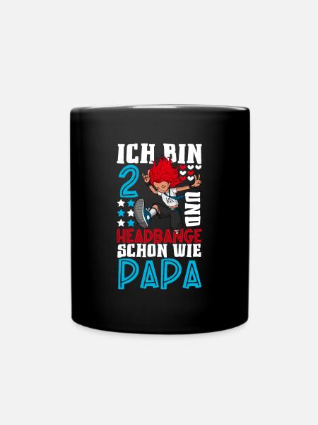 Ich bin 2 - Mädchen Rocker - Tasse einfarbig - Schwarz