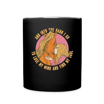 In Die Scheune, Ich Verliere Meinen Verstand - Tasse einfarbig - Schwarz - Vorne