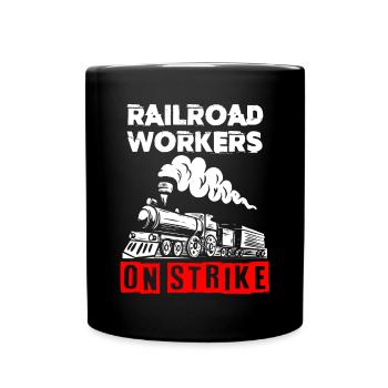 Railway Ladder, Railway Railfan - Full Colour Mug - black - Front