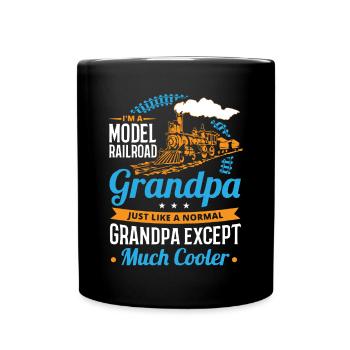 Railway Ladder, Railway Railfan - Full Colour Mug - black - Front