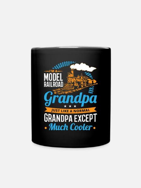 Railway Ladder, Railway Railfan - Full Colour Mug - black