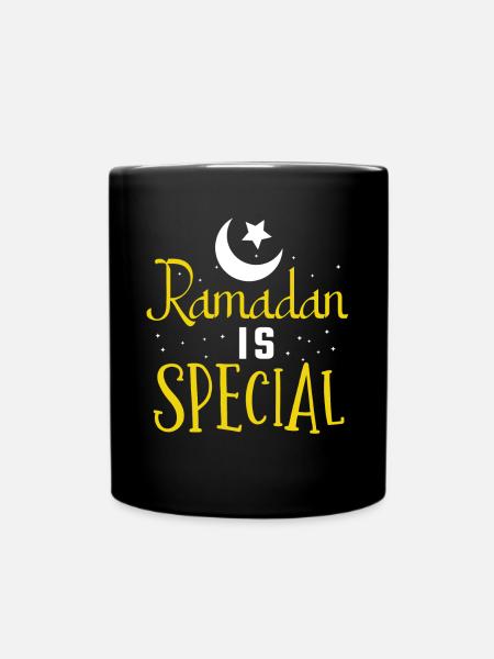 Ramadan, Rabian, Muslim, Islamisch - Tasse einfarbig - Schwarz