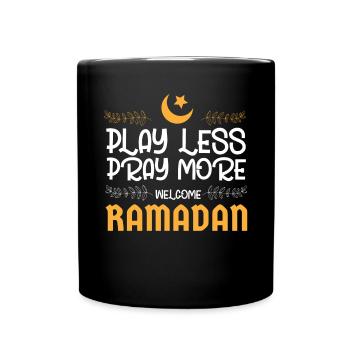 Ramadan, Rabian, Musulman, Islamique - Mug uni - noir - Devant
