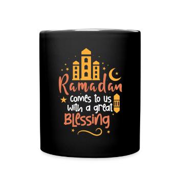 Ramadan, Rabian, Musulman, Islamique - Mug uni - noir - Devant