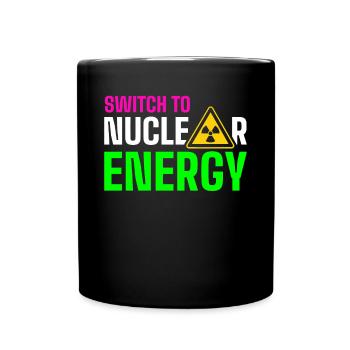Erneuerbare Energie - Tasse einfarbig - Schwarz - Vorne