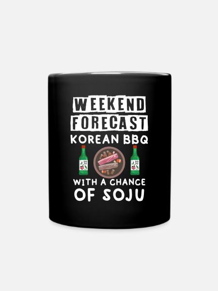 Barbecue coréen, Groupe coréen, Coréen - Mug uni - noir