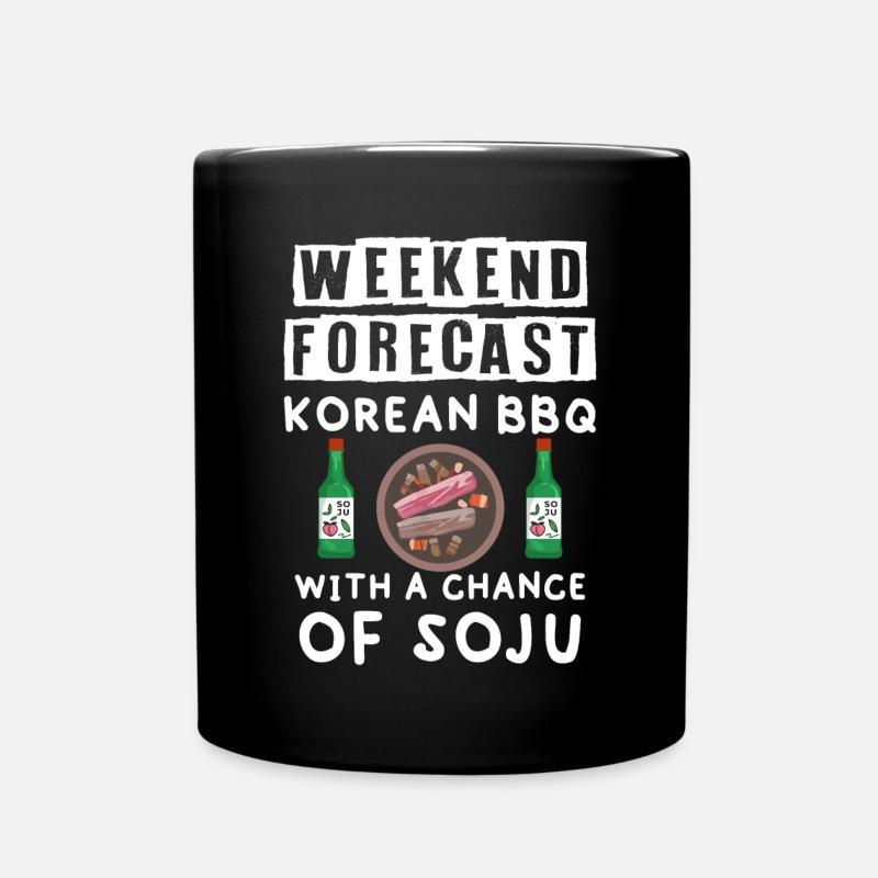 Barbecue coréen, Groupe coréen, Coréen - Mug uni - noir