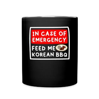 Korean BBQ, Korean Band, Korean - Full Colour Mug - black - Front