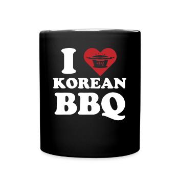 Korean BBQ, Korean Band, Korean - Full Colour Mug - black - Front
